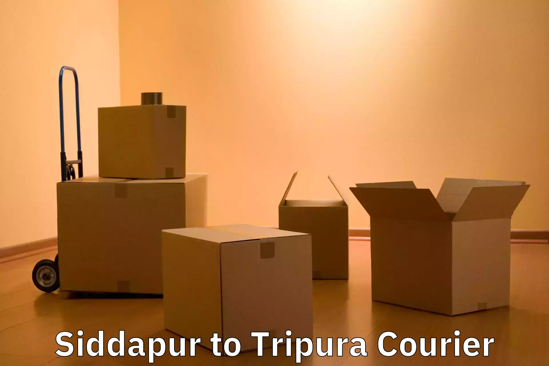 Baggage shipping optimization Siddapur to Tripura