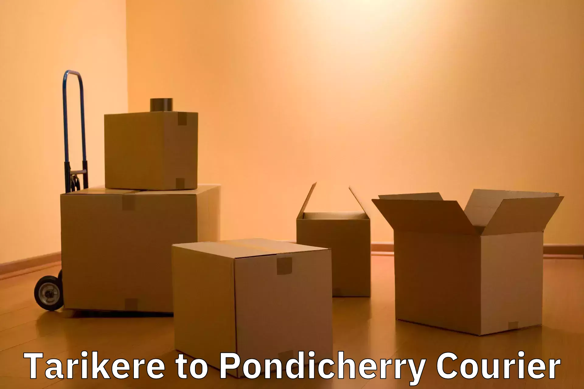 Online luggage shipping booking Tarikere to Pondicherry