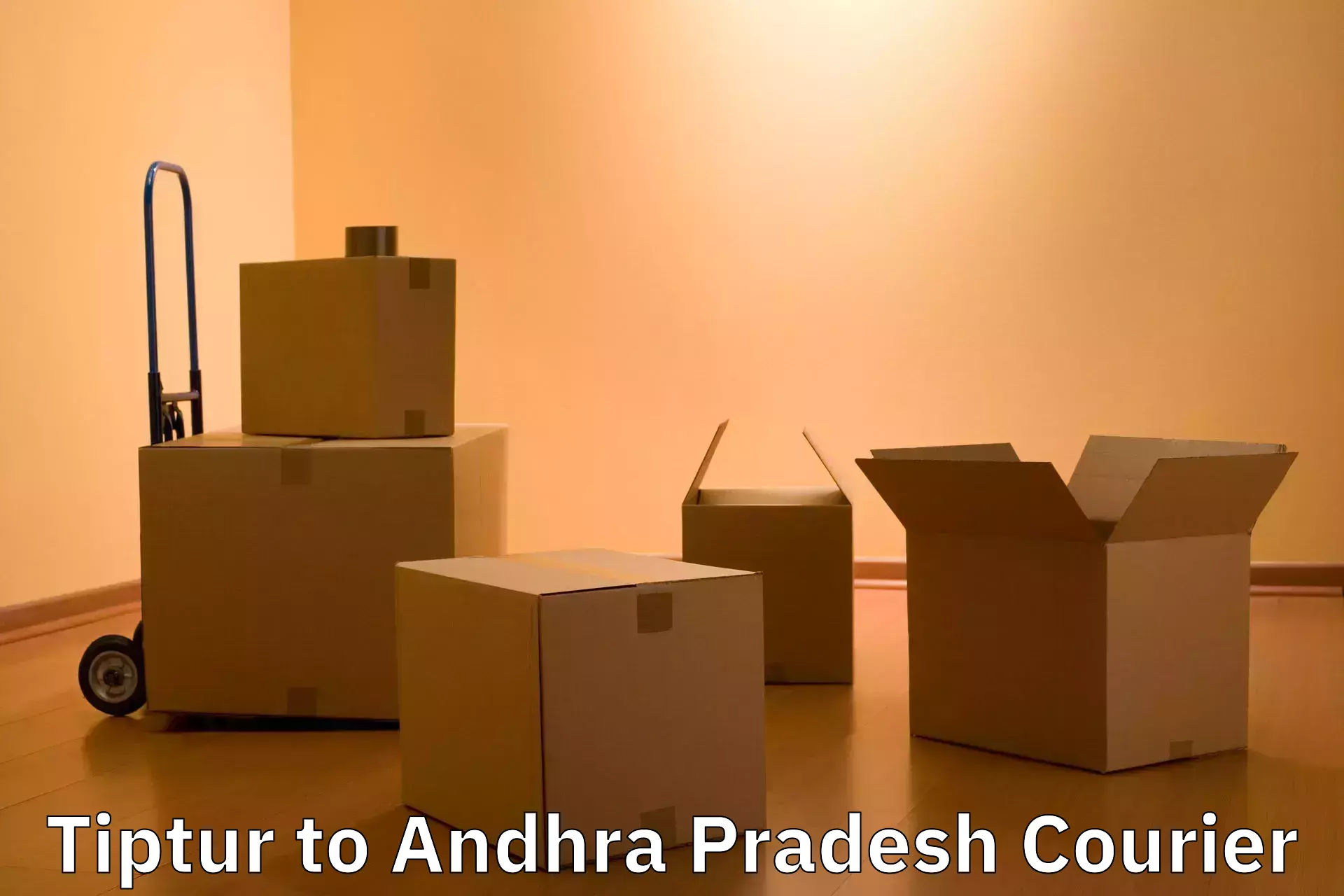 Scheduled baggage courier Tiptur to Andhra University Visakhapatnam