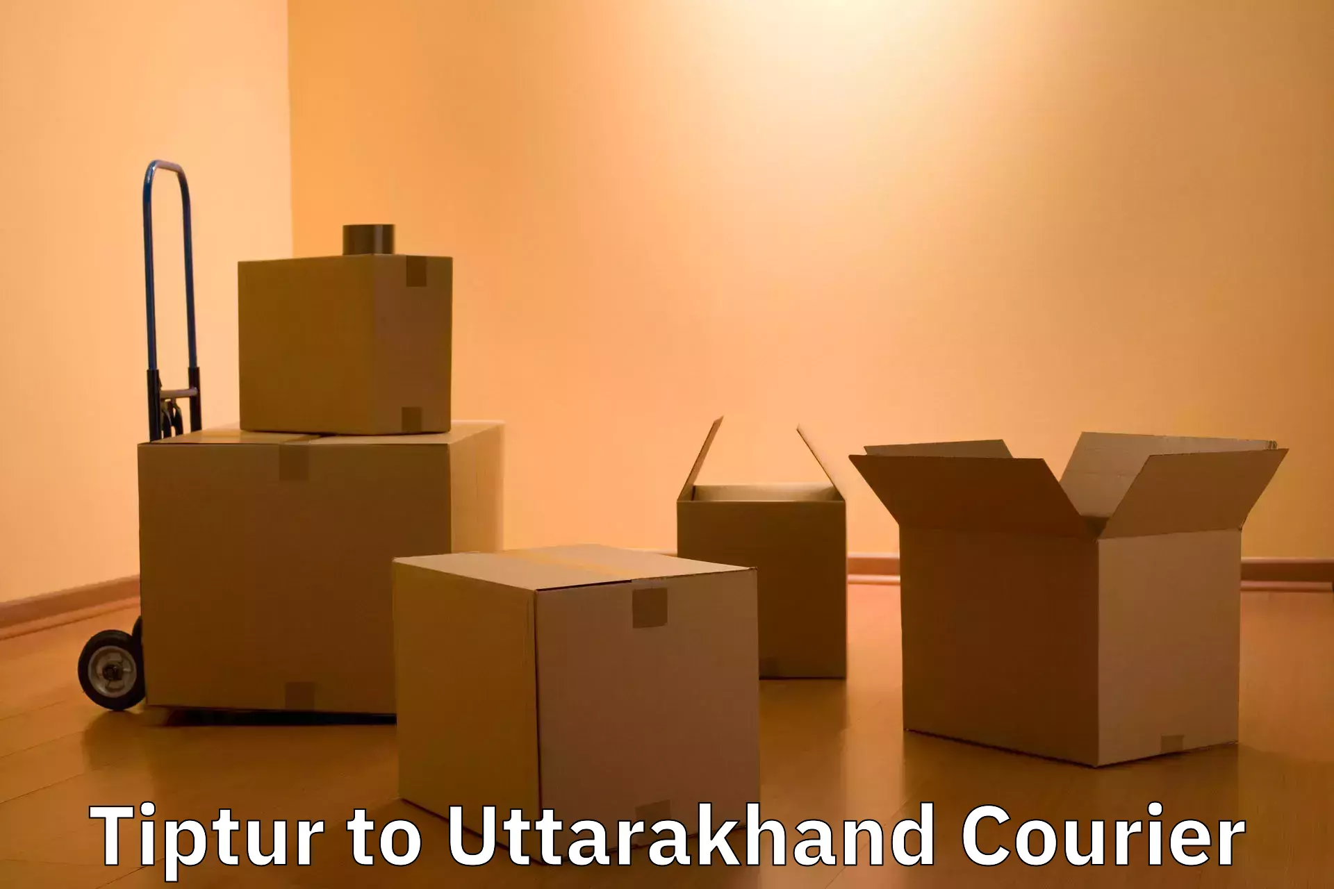 Short distance baggage courier Tiptur to Tanakpur