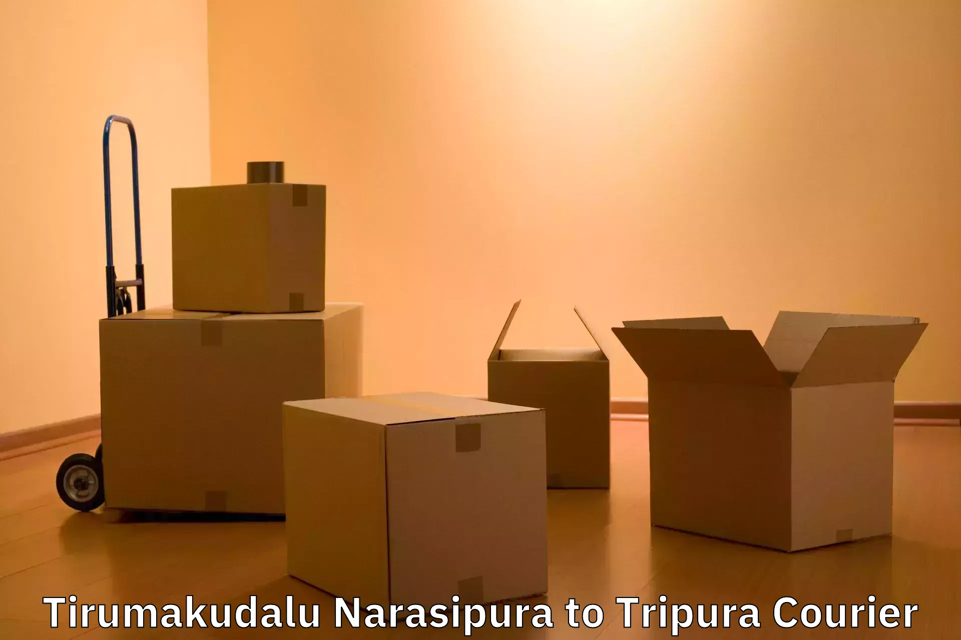 Efficient baggage courier system Tirumakudalu Narasipura to West Tripura