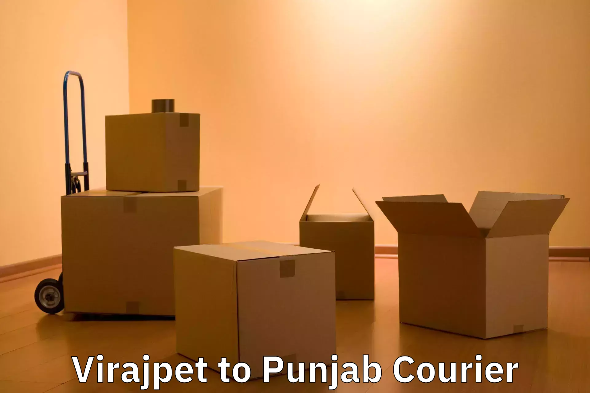Luggage delivery app Virajpet to Punjab