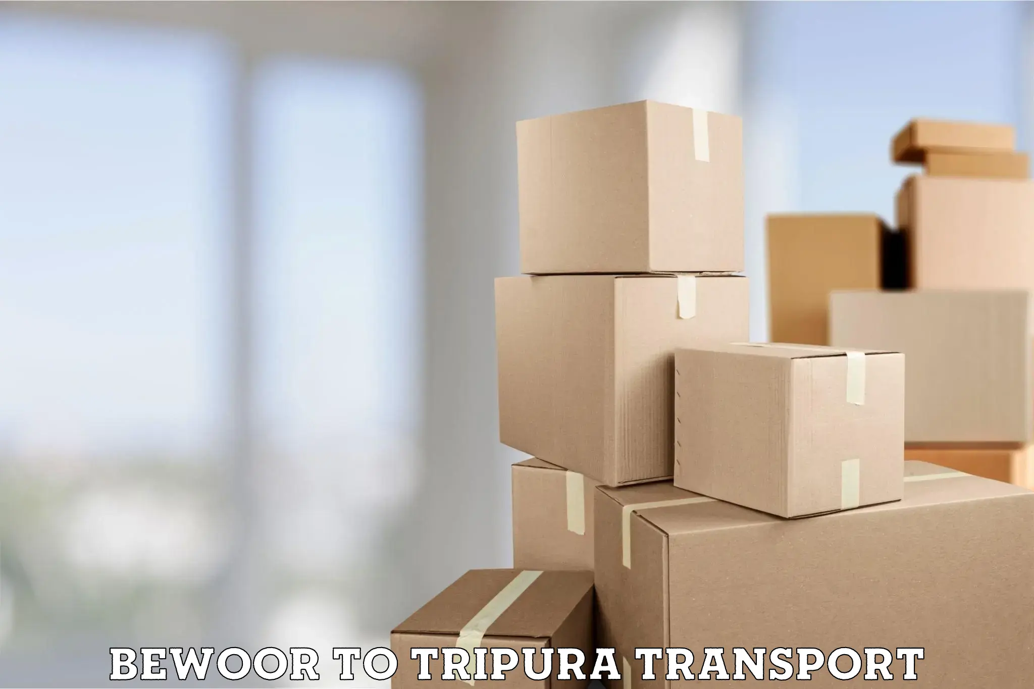 Daily transport service Bewoor to Tripura