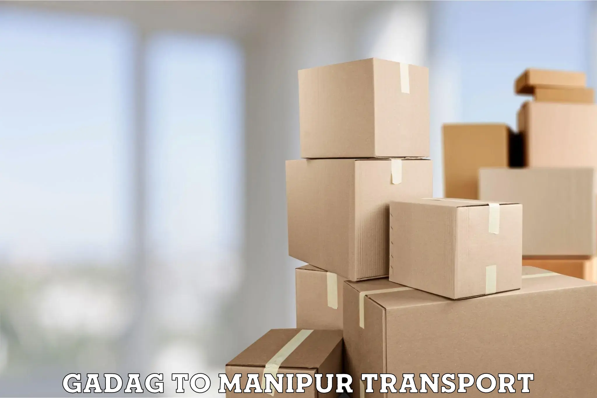 Luggage transport services Gadag to Churachandpur