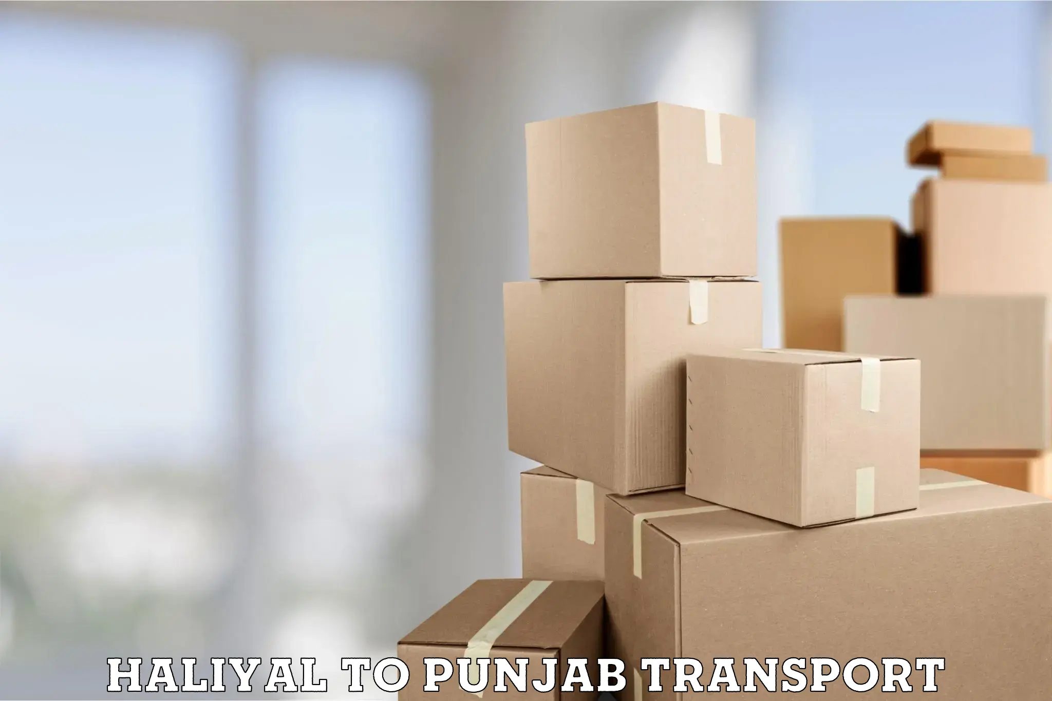 Delivery service Haliyal to Punjab
