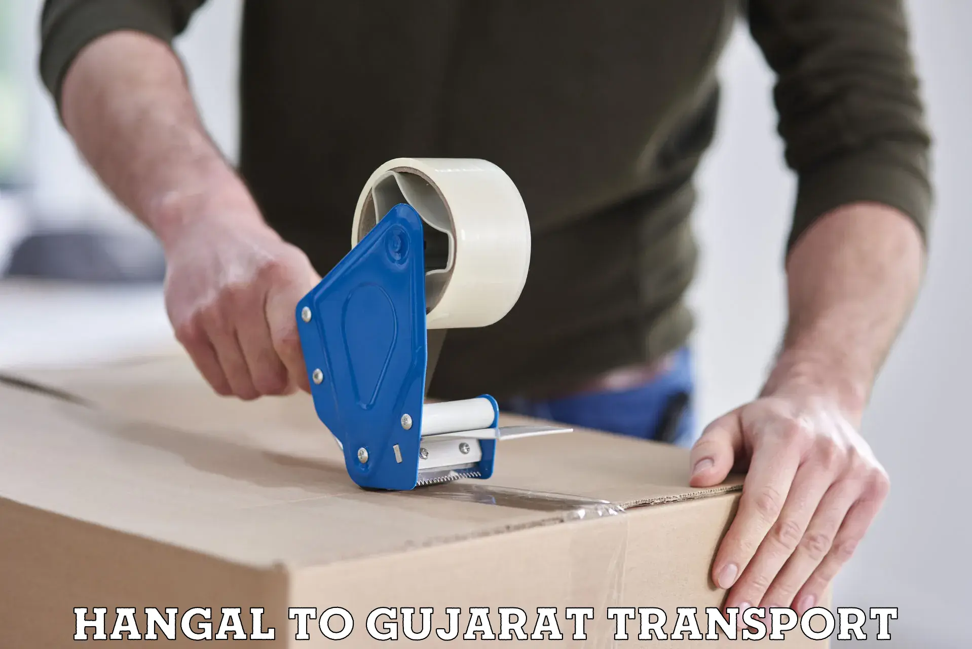Door to door transport services Hangal to Gujarat