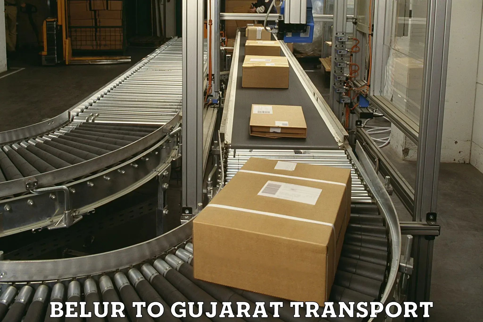 Vehicle transport services Belur to Patan Gujarat