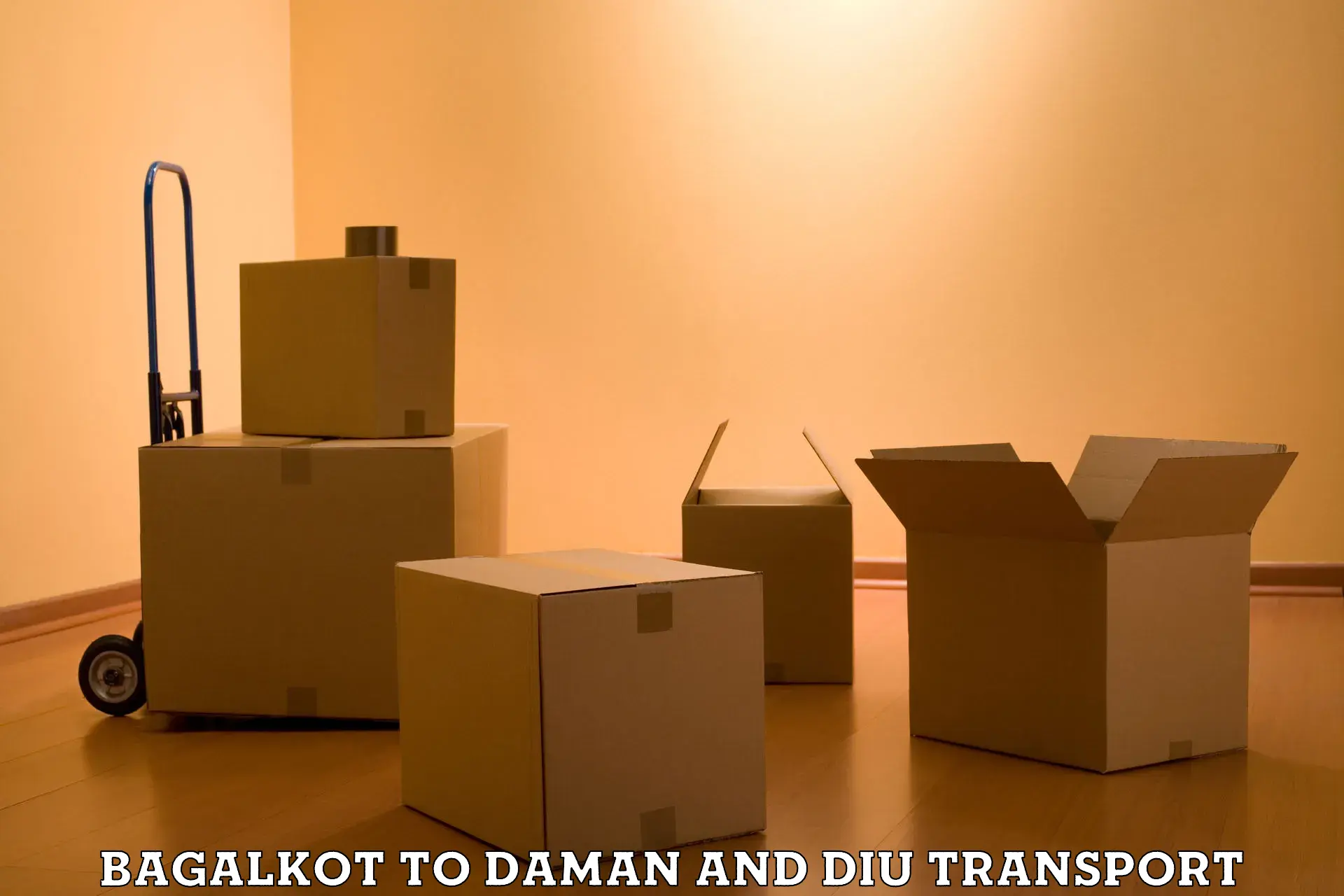 Parcel transport services in Bagalkot to Daman and Diu