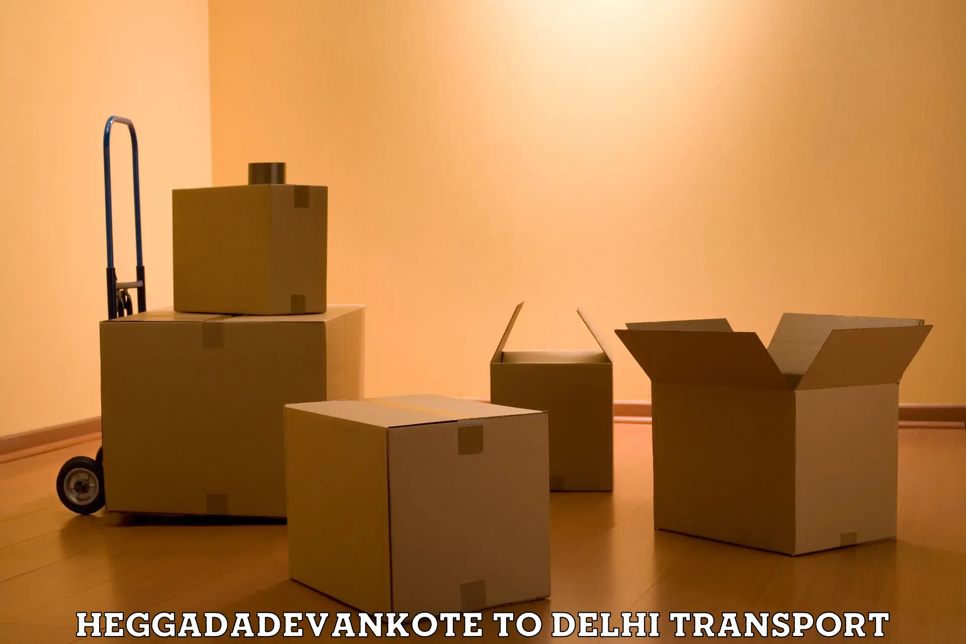 Commercial transport service Heggadadevankote to Jawaharlal Nehru University New Delhi
