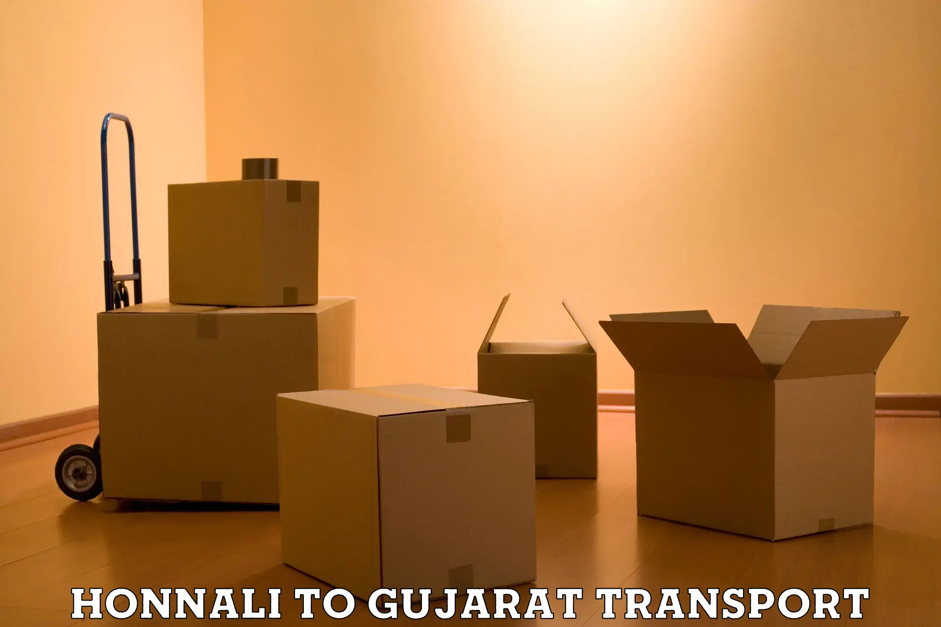 Pick up transport service Honnali to Kalol Gujarat