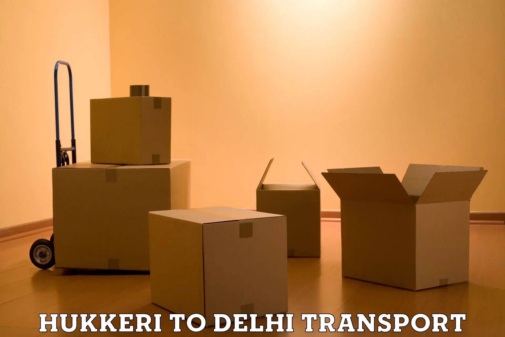 Package delivery services Hukkeri to Jawaharlal Nehru University New Delhi