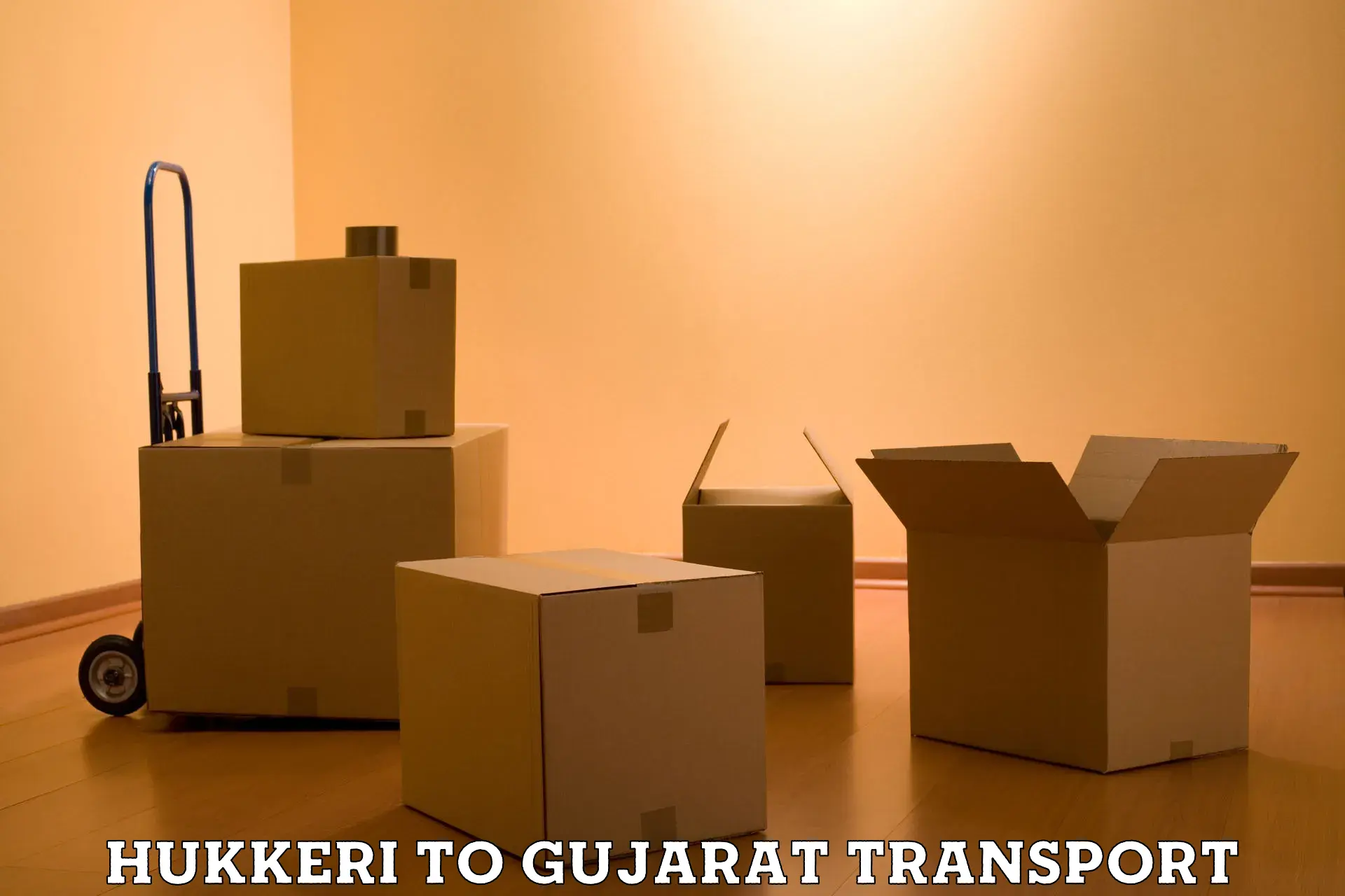 Interstate transport services Hukkeri to Gandhinagar